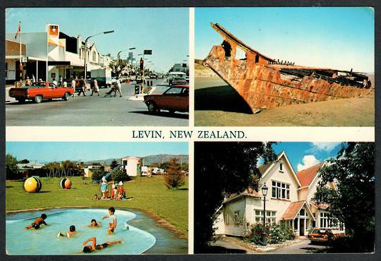 LEVIN New Zealand Modern Coloured Postcard. Montage. - 447305 - Postcard