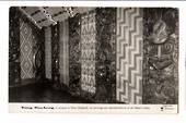 Real Photograph by Dawson of Whare-Runanga Interior Carvings. - 44815 - Postcard