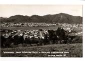 Real Photograph by T G Palmer & Son of Whangarei from the Western Hills showing Kensington Park. - 44828 - Postcard