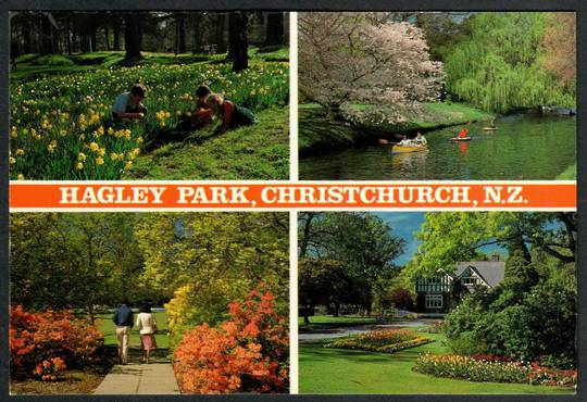 HAGLEY PARK Christchurch. Modern Coloured Postcard. Montage. - 448305 - Postcard