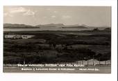 Real Photograph by T G Palmer & Son. View of Whangarei Harbour from the Main Highway. Onerahi and Limestone Island. - 44833 -