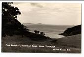 Real Photograph by T G Palmer & Son of Poor Knights and Pinnacle Rocks from Tutukaka. - 44864 - Postcard