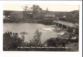 Real Photograph by Radcliffe of Kerikeri showing oldest wooden and stone buildings in New Zealand. - 44932 - Postcard