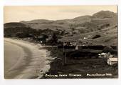 Real Photograph by T G Palmer & Son of Omapere Beach Omapere. - 44956 - Postcard