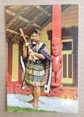 Modern Coloured Postcard. The Challenge by a Maori Warrior. - 449585 - Postcard