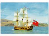 Coloured postcard of the replica of the Endeavour published by the Capt Cook Memorial Museum. - 44982 - Postcard