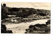 Real Photograph by T G Palmer & Son of Day Parking Waipu Cove. - 44993 - Postcard