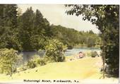 Tinted Postcard by N S Seaward of Mahurangi River Warkworth. - 45063 - Postcard