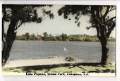 Tinted Postcard by N S Seaward of Lake Pupuke Takapuna. - 45076 - Postcard