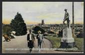 Coloured Postcard of Troopers' Memorial Albert Park. Lord Ranfurly. - 45310 - Postcard