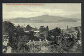 Postcard of Entrance to Auckland Harbour showing Rangitoto. - 45316 - Postcard