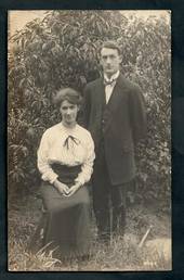 Real Photograph by the Price Photo Coy Herne Bay Auckland of of a married couple. - 45331 - Postcard