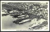 Real Photograph by A B Hurst & Son of Auckland Harbour from the air. - 45335 - Postcard