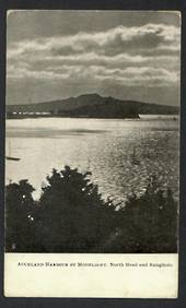 Postcard of Auckland Harbour by moonlight North Head and Rangitoto. - 45402 - Postcard