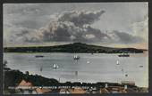 Coloured postcard of Auckland Harbour from Princess Street. - 45407 - Postcard