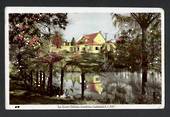 Tinted Postcard by  A B Hurst & Son of Tea Kiosk Domain Gardens Auckland. (#45506). - 45505 - Postcard