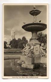 Real Photograph by A B Hurst & Son of Auckland University from Albert Park. - 45513 - Postcard