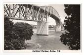 Real Photograph by N S Seaward of Auckland Harbour Bridge. - 45597 - Postcard