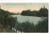 Coloured Postcard by Muir & Moodie of Railway and Traffic Bridge Hamilton. - 45704 - Postcard