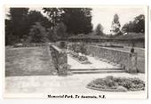 Real Photograph by N S Seaward of Memorial Park Te Awamutu. - 45729 - Postcard