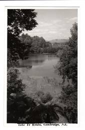 Real Photograph by N S Seaward of Lake Te Koutu Cambridge. - 45781 - Postcard