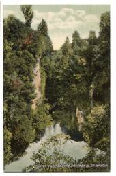 Coloured postcard of Tuatea Falls Okere Rotorua. - 45905 - Postcard