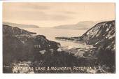 Postcard of Tarawera Lake & Mountain Rotorua. Early card. - 45913 - Postcard