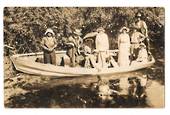 Real Photograph of Tourists in Row Boat at Hamurana Springs. - 45974 - Postcard