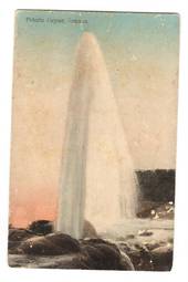Coloured postcard of Pohutu Geyser. - 45975 - Postcard