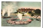Coloured postcard of Malfroy Geyser by J R Blencowe. - 45988 - Postcard