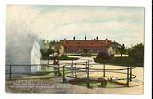 Coloured postcard of <alfroy Geyser and Government Sanitorium Rotorua. - 46053 - Postcard