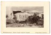 Real Photograph by Edith Preen of Kereru Geyser and the Torpedo Whakarewarewa. - 46054 - Postcard