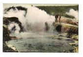 Coloured postcard of Twins and Inferno Tikitiri (Tikitere) Rotorua. - 46063 - Postcard