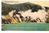 Coloured postcard of Steaming Cliffs Rotomahana. - 46067 - Postcard
