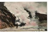 Coloured postcard of The Blowhole Frying Pan Flat Waimangu. - 46069 - Postcard
