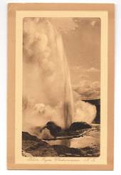 Sepia Postcard of Pohutu Geyser Whakarewarewa. - 46076 - Postcard