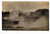 Real Photograph by S C Smith of Thermal Springs at Whakarewarewa. - 46174 - Postcard