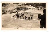 Real Photograph by A B Hurst & Son of Maori Children in Hot Pool Rotorua. - 46181 - Postcard