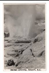 Real Photograph by N S Seaward of Thermal Activity Rotorua. - 46211 - Postcard