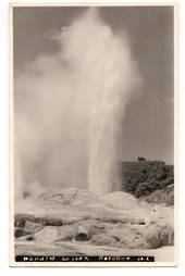 Real Photograph by N S Seaward of Pohutu Geyser. - 46220 - Postcard