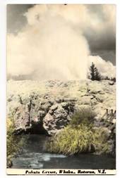 Tinted Postcard by N S Seaward of Pohutu Geyser. - 46263 - Postcard
