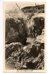 Real Photograph by A B Hurst & Son of Hell's Gate Tikitere. - 46294 - Postcard