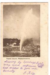 Early Undivided Postcard of Wairoa Geyser Whakarewarewa. - 46295 - Postcard