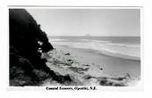 Real Photograph by N S Seaward of Coastal Scenery Opotiki. The same card in tinted (#46334) is entitled Waiotahi Beach. - 46333