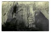Real Photograph by Radcliffe of the Organ Waitomo Caves. Major limestone formation. - 46401 - Postcard