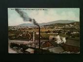 Coloured postcard of Waihi Rec Ground fro the Waihi G M Co Battery. - 46523 - Postcard