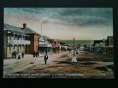 Coloured postcard of The Main Street of Waihi looking towards Karangahake. - 46529 - Postcard