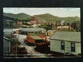 Coloured postcard of The Grand Junction Battery from Shaft Head Waihi. - 46572 - Postcard