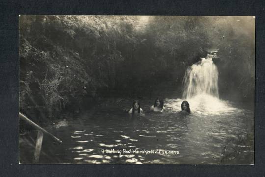 WAIRAKEI Bathing Pool  Real Photograph by Radcliffe. - 46685 - Postcard