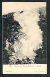 Postcard by Muir & Moodie of The Great Wairakei. Geyser in action. - 46686 - Postcard
